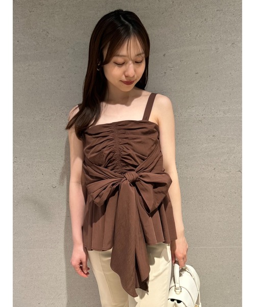 FRAY I.D ブラウス シャツ 2wayリボントップス レディース