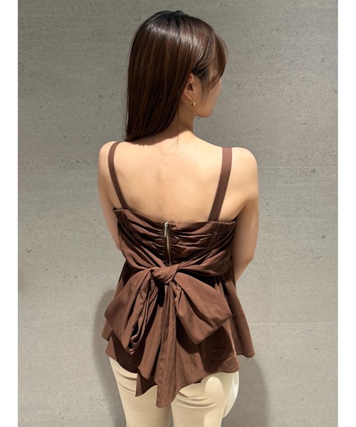 2wayリボントップス FRAY I.D（フレイ アイディー） 2wayリボントップス（カットソー/Tシャツ）｜FRAY I.D（フレイ