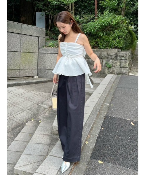 2wayリボントップス FRAY I.D（フレイ アイディー） 2wayリボントップス(カットソー)｜トップス｜FRAY I.D（フレイ