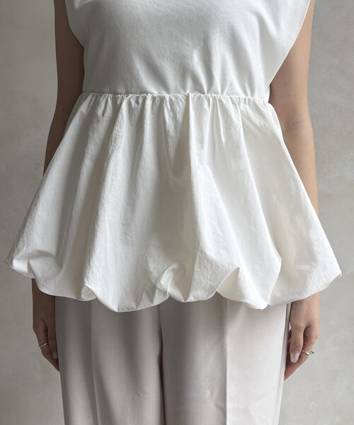 CAPRICIEUX LE&#39;MAGE - カプリシュレマージュ　バルーンドッキングTシャツ バルーンドッキングTシャツ | CAPRICIEUX LE'MAGE(カプリシュレ