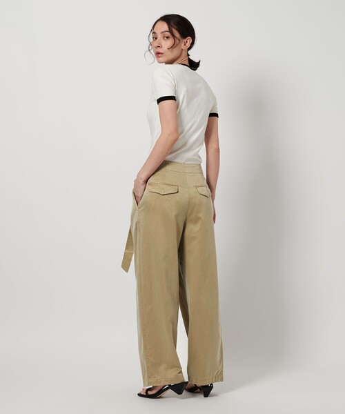 BEAUTY&YOUTH キュプラブレンド ベルテッド パンツ　新品未使用 BEAUTY＆YOUTH UNITED ARROWS パンツ キュプラブレンド