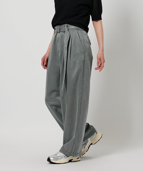 BEAUTY&YOUTH キュプラブレンド ベルテッド パンツ　新品未使用 BEAUTY＆YOUTH UNITED ARROWS パンツ キュプラブレンド