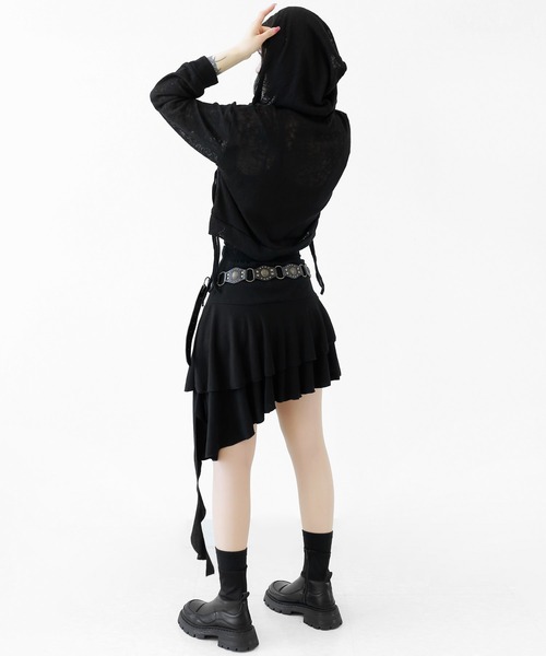 AD2010 コムデギャルソン フリル ミニスカート Yアシンメトリー 変形 H*止様 AD2010 コムデギャルソン フリル ミニスカート Y