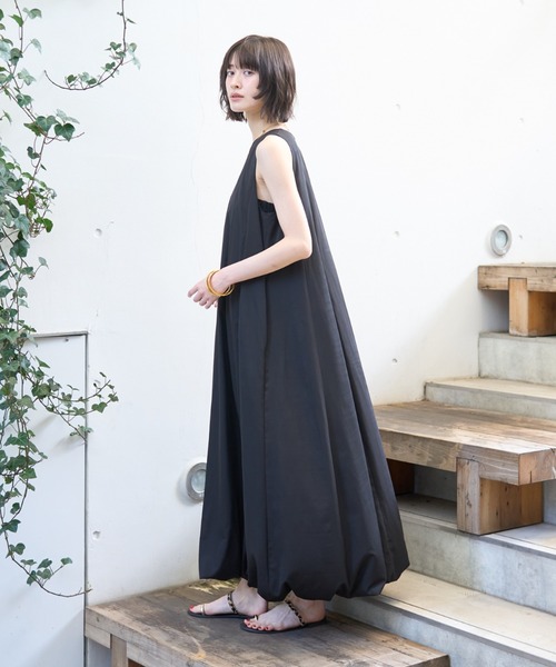 Rouge vif（ルージュ ヴィフ） ワンピース ノースリーブ バルーン