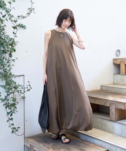 Rouge vif（ルージュ ヴィフ） ワンピース ノースリーブ バルーン