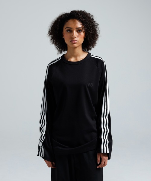 Y-3 tシャツ LONG SLEEVE TEE 3-STRIPES メンズ レディース : ZOZOTOWN