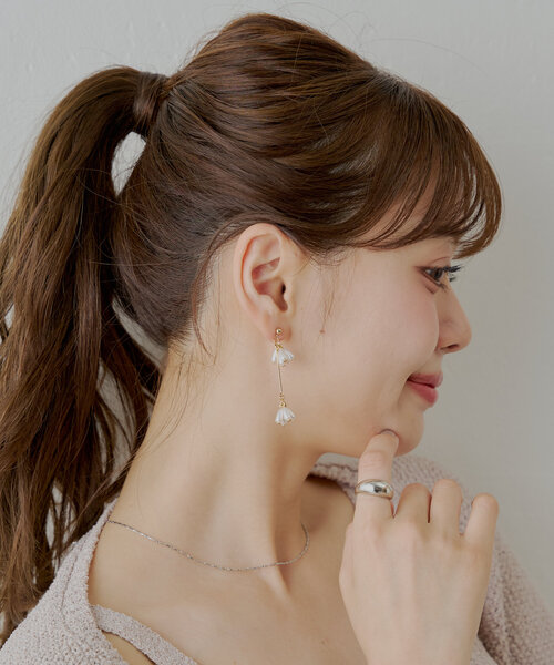 Chico ピアス フラワーライクパールピアス レディース