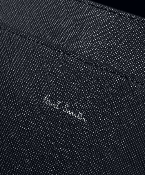 【極美品】ポールスミス　ビジネスバッグ　2way シグネチャーストライプ　黒 Paul Smith（ポール・スミス） ショルダーバッグ シグネチャー