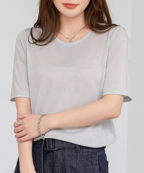 DAY CLOSET ブラウス シャツ レディース 煌めきで表情変わる