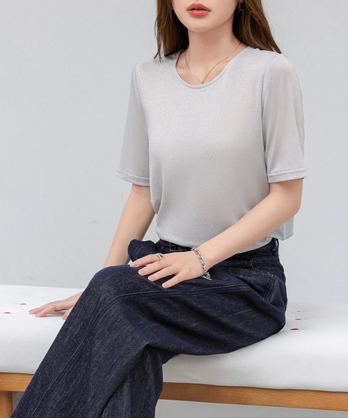 DAY CLOSET ブラウス シャツ レディース 煌めきで表情変わる