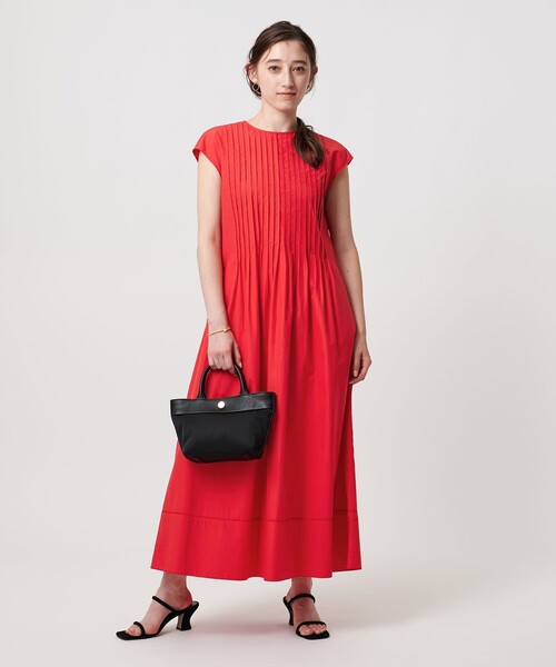 シルクワンピース UNITED ARROWS ワンピース コットンシルク シルキータック