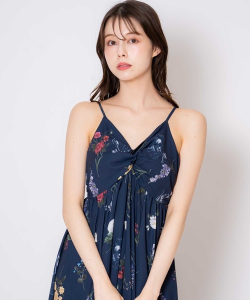 Noela ワンピース 「15周年」ボタニカルツイストキャミ