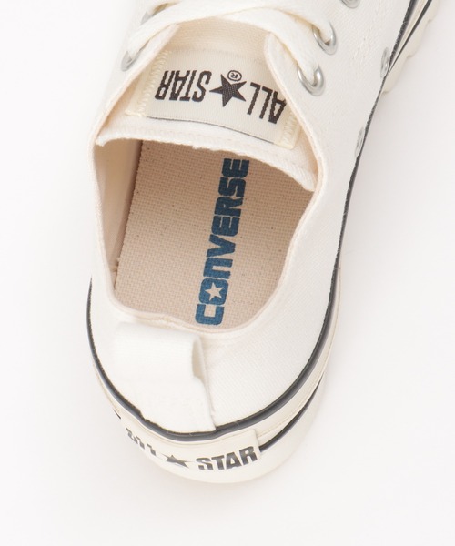 「CONVERSE」 ローカットスニーカー 24.5cm ブラック レディース