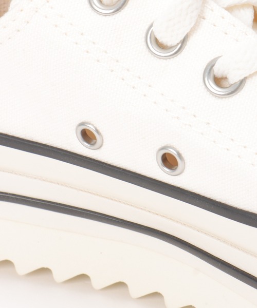 「CONVERSE」 ローカットスニーカー 24.5cm ブラック レディース