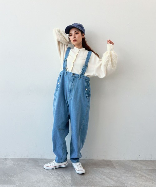 (655) 【4/18(金)までお値下げ】niko and ...オーバーオール niko and… 「niko and」 オーバーオール LARGE ベージュ