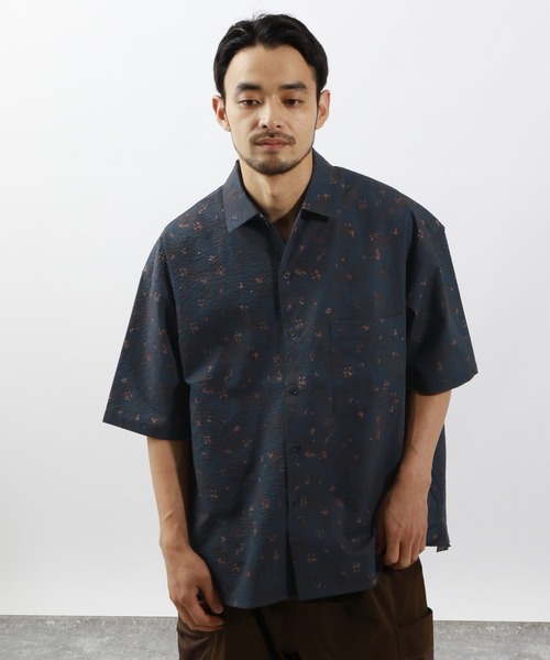 BAYFLOW（ベイフロー） シャツ 「接触冷感」クールタッチ柄シャツ