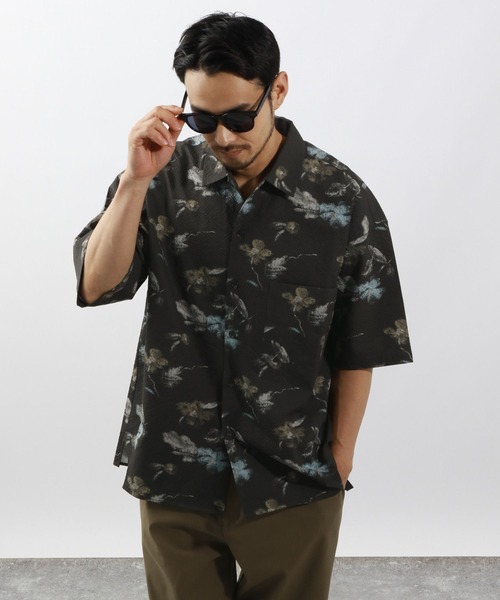 BAYFLOW（ベイフロー） シャツ 「接触冷感」クールタッチ柄シャツ