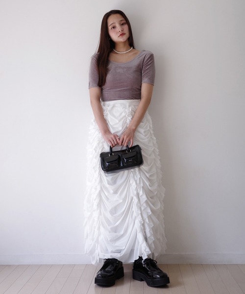 エイミー　スカート EIMY ISTOIRE エイミーイストワール eimy istoire レースアップ