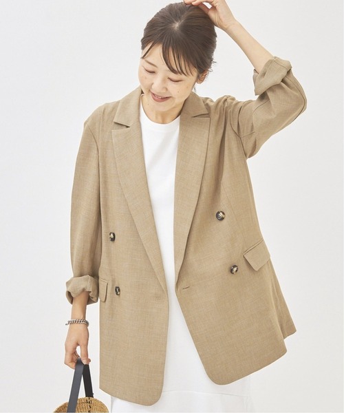 Plage」 テーラードジャケット 36 ベージュ レディース