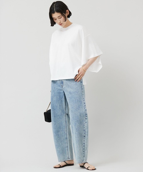 「Curensology」 加工デニムパンツ 34 ブルー レディース