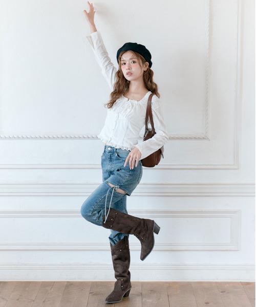 OLIVE des OLIVE（オリーブデオリーブ） ブラウス シャツ 「360度