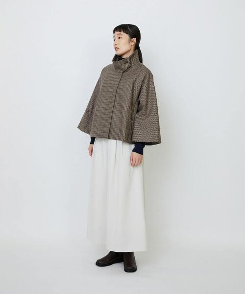 コート アウター Aラインショートジャケット レディースの画像