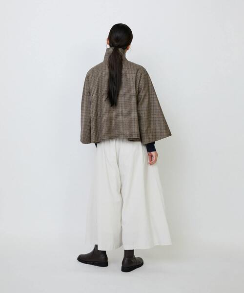 コート アウター Aラインショートジャケット レディースの画像