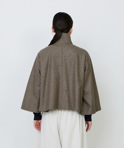 コート アウター Aラインショートジャケット レディースの画像