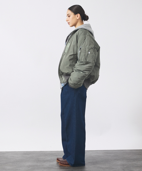 Valley Apparel MA-1 フライトジャケット オリーブ　アメリカ製 Valley Apparel / バレーアパレル】MA-1 フライトジャケット