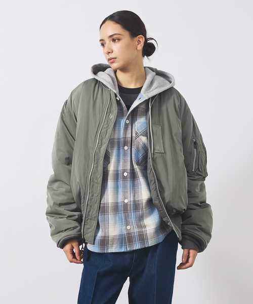 Valley Apparel MA-1 フライトジャケット オリーブ　アメリカ製 良品】Valley Apparel MA-1ジャケット オリーブ MIL-SPEC U.S.