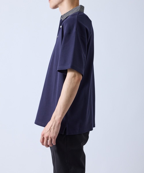 黒 M ポロシャツ チェック柄ポケット SALE40%OFF／【NICOLE MORRISON】鹿の子チェック柄ポロシャツ