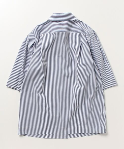 「EFFE BEAMS」 半袖シャツ「M.Filコラボ」 38 ネイビー レディース_画像2