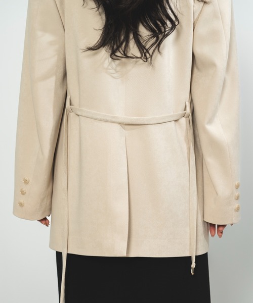 SENEE」 テーラードジャケット FREE ベージュ レディース : ZOZOTOWN