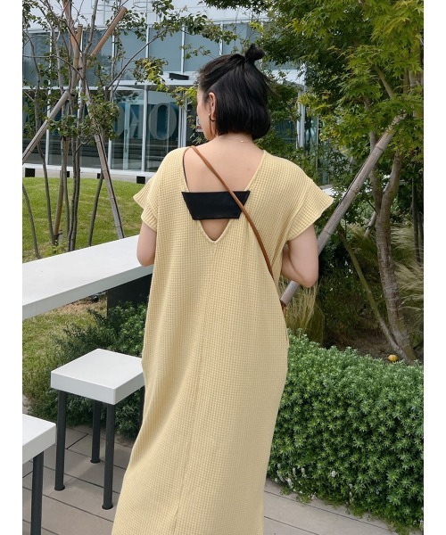 「Vicente」 半袖ワンピース FREE ベージュ レディース_画像2