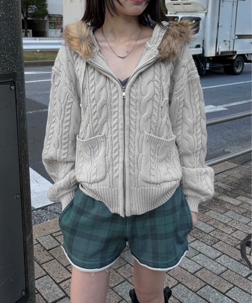 sedacle girl（セダクルガール） ニット セーター フェイクファー