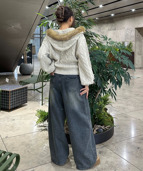 sedacle girl（セダクルガール） ニット セーター フェイクファー