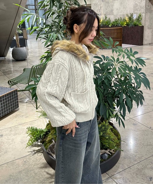 sedacle girl（セダクルガール） ニット セーター フェイクファー