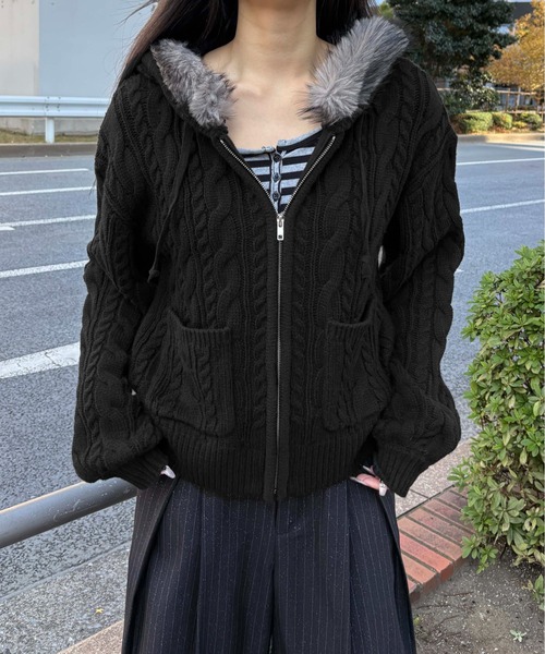 ✨未使用✨ベンツ CALLAWAY フード付 セーター ニット パーカー Amazon