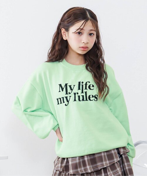 algy（アルジー） ニット セーター ロゴスムースニット キッズ 子供服