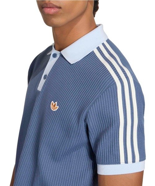 adidas（アディダス） ポロシャツ 半袖 adidas WAFFLE KNIT POLO SHIRT