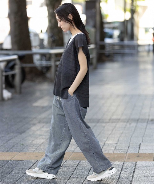 新品 タグ付き Munich ホワイトデニム Munich（ミューニック） ワイドパンツ ジーンズ デニム デニムパンツ