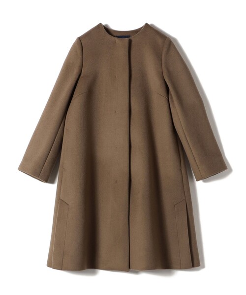 SHIPS（シップス） ノーカラーコート 36 ブラック レディース