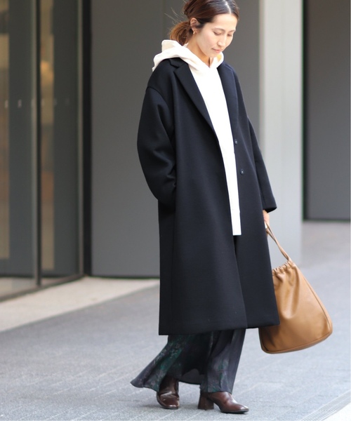 framework コート FRAMeWORK（フレームワーク） ノーカラーコート 38 ブラウン