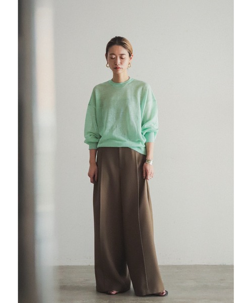 「FIL DE FER」 長袖ニット FREE グリーン レディース_画像3