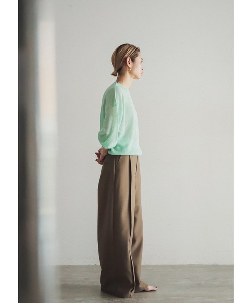 「FIL DE FER」 長袖ニット FREE グリーン レディース_画像4