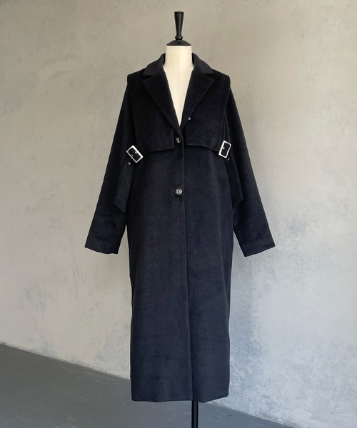 「&g'aime」 チェスターコート FREE チャコールグレー レディース_画像3