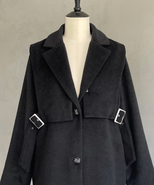 「&g'aime」 チェスターコート FREE チャコールグレー レディース_画像4