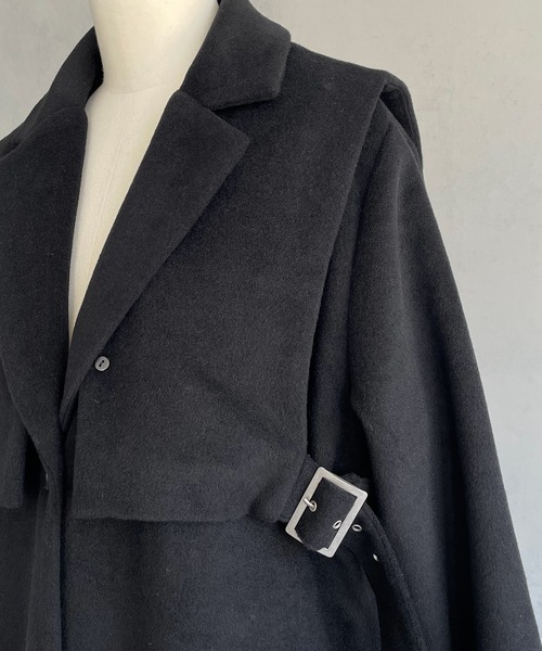 「&g'aime」 チェスターコート FREE チャコールグレー レディース_画像6