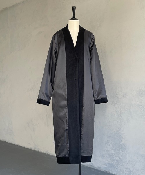 「&g'aime」 チェスターコート FREE チャコールグレー レディース_画像7