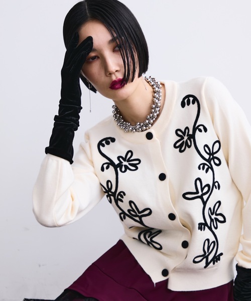 MONOe ピアス ロングチェーンビジュピアス レディース : ZOZOTOWN